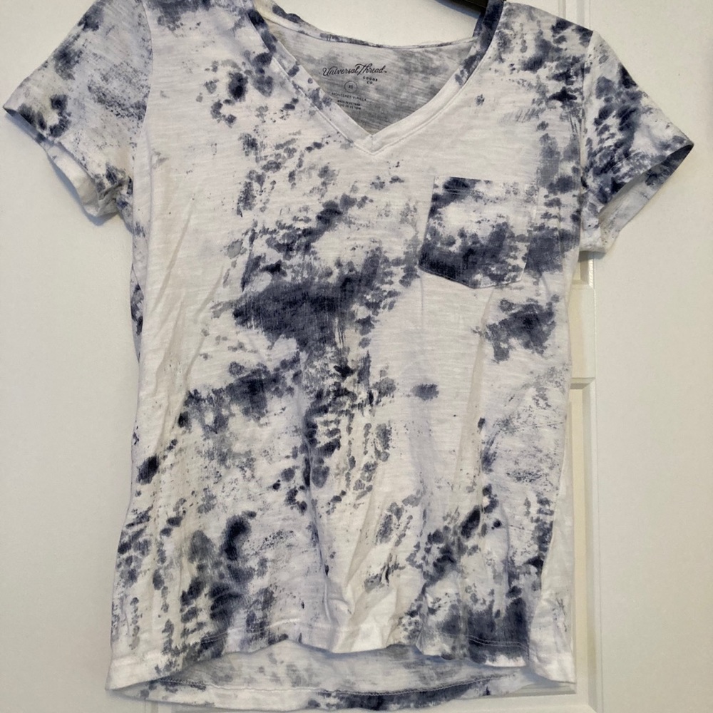 Blue and white shirt